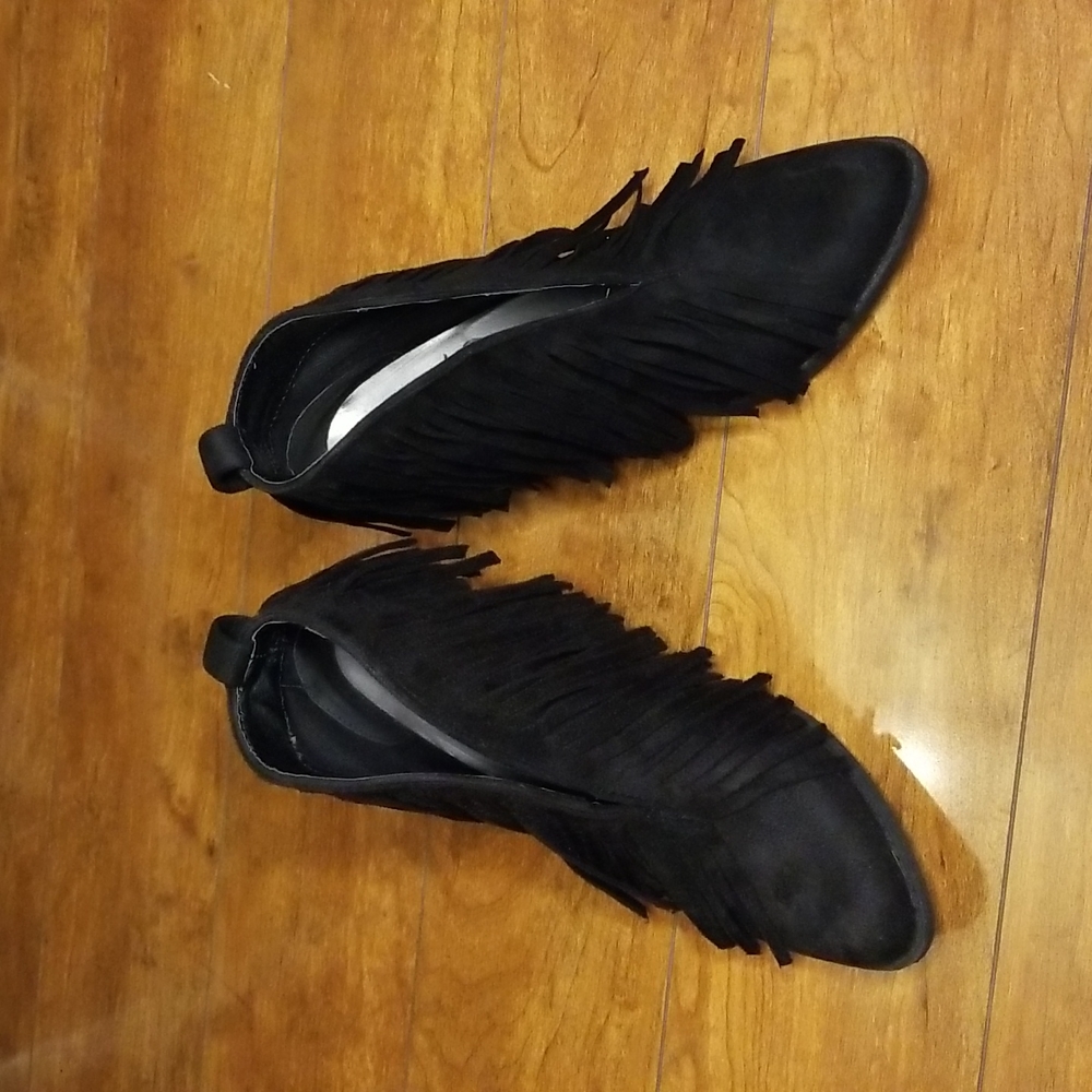 Black booties, size 6.5